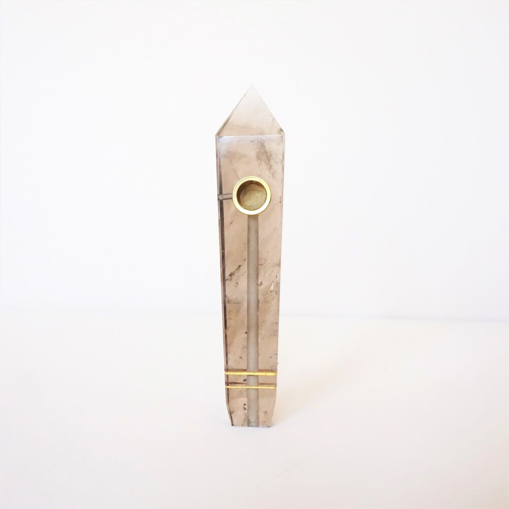 Smokey Quartz Pipe-2