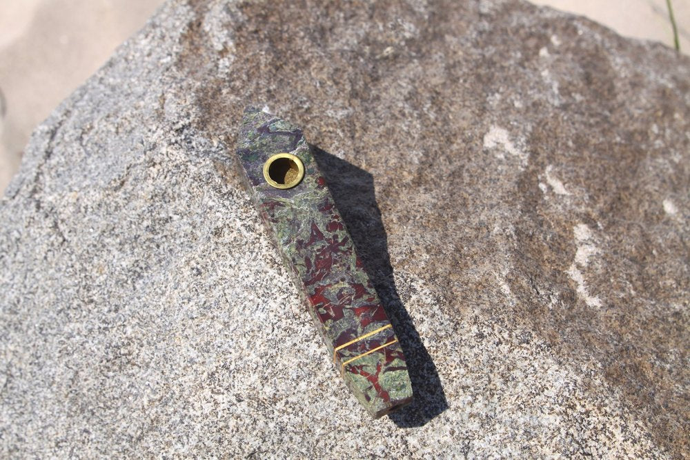 Dragon Blood Jasper Pipe-1