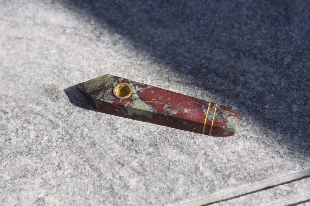 Dragon Blood Jasper Pipe-2