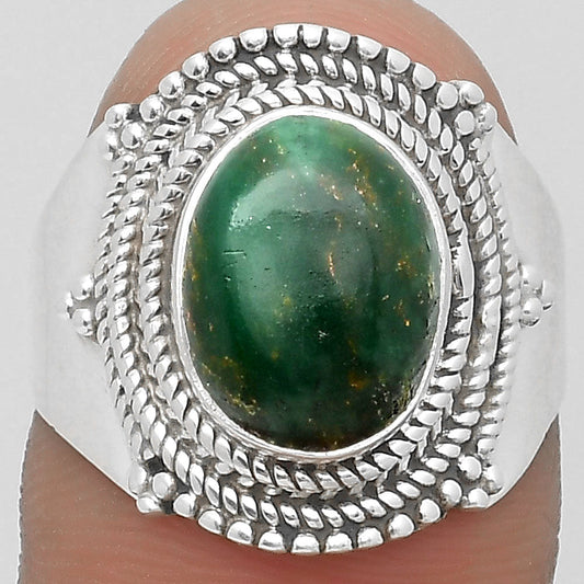 Natural Green Fuchsite Ring size-7.5 R-1278 SDR199862-0